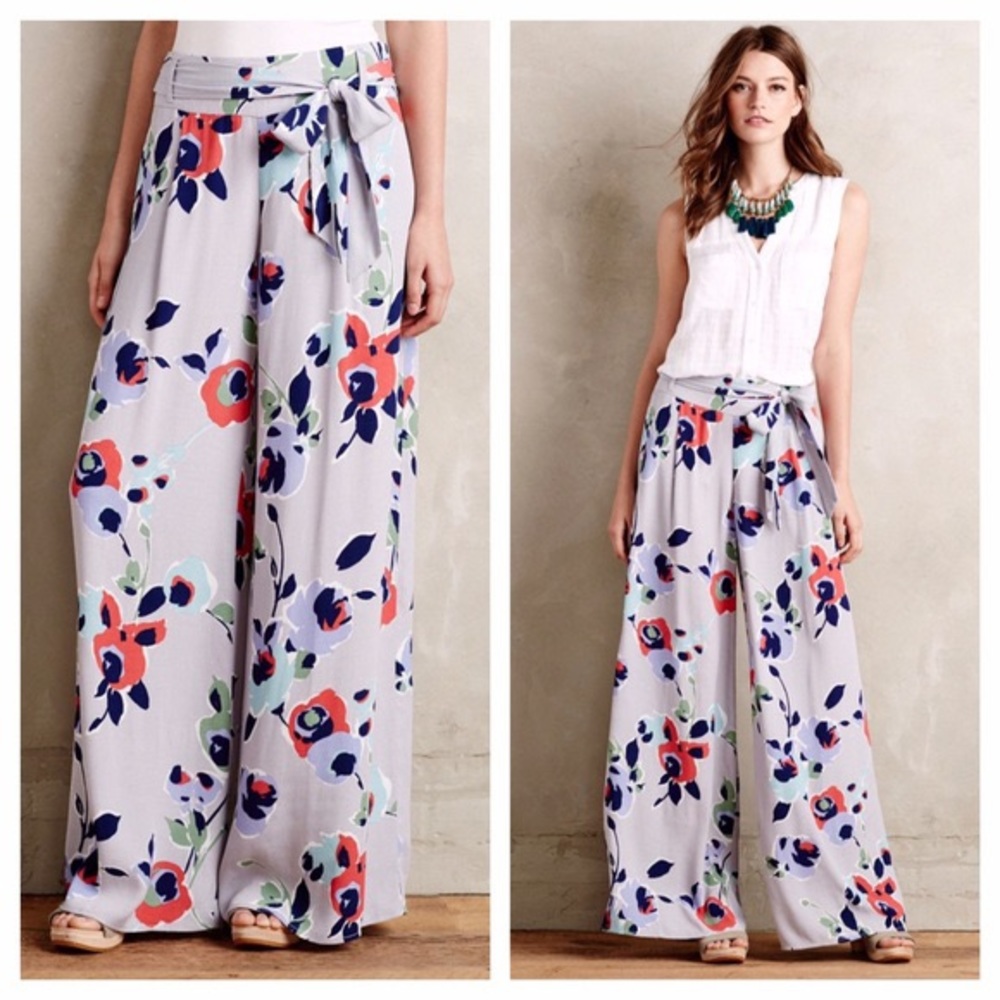Anthropology’s Elevenses Ambrosia floral pants